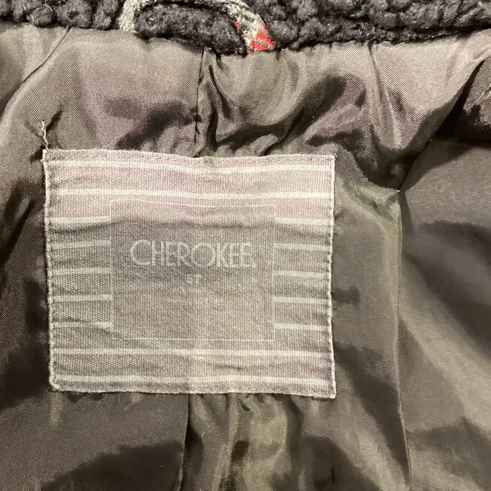 Cherokee Flannel Zippered Jacket Faux Fur Collar Toddler 5T